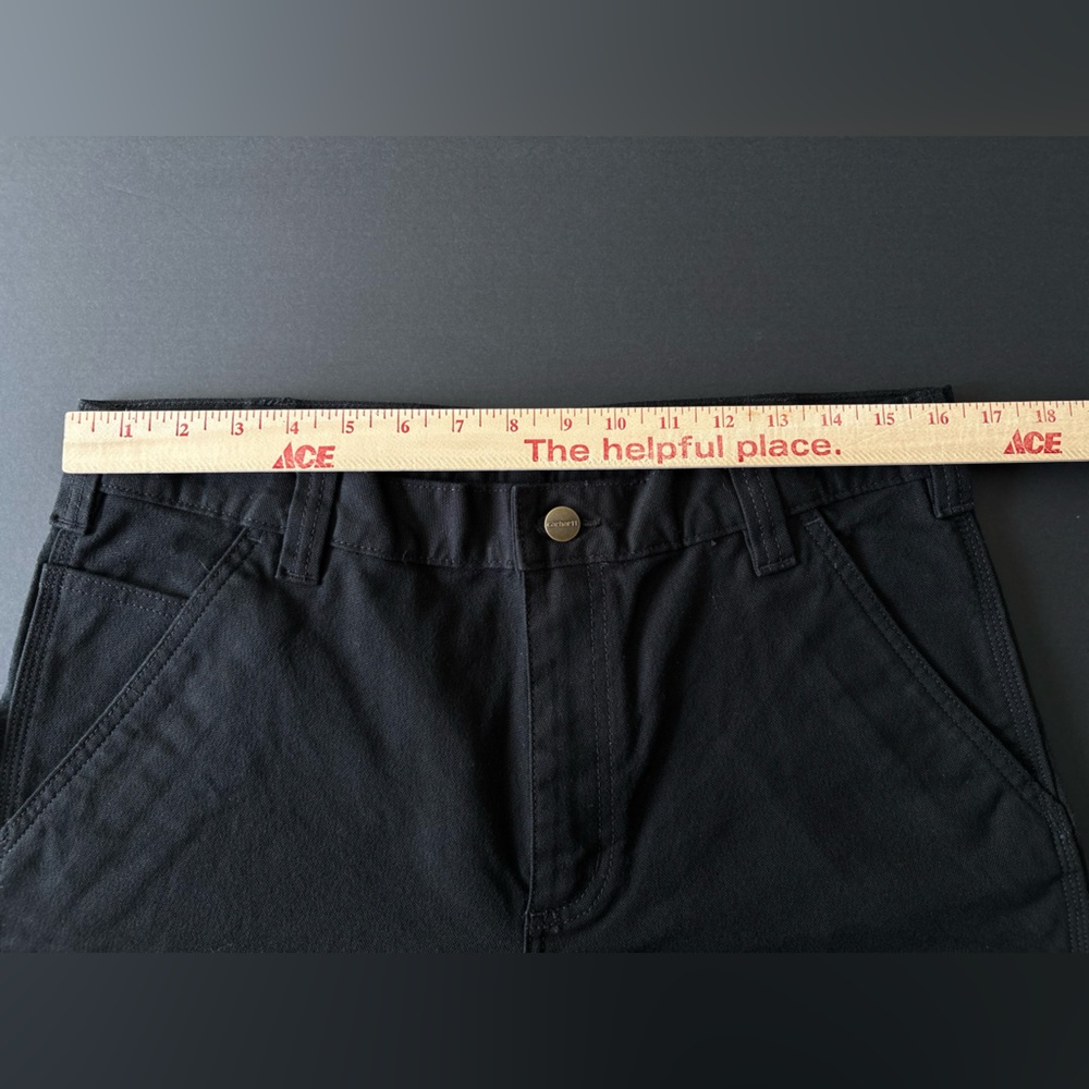 Carhartt Rugged Flex Straight Fit Carpenter Pants – Black, Size 32x32 - Picture 9 of 9